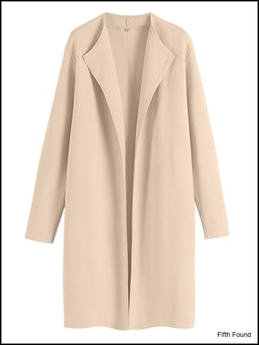 Women's Oversized Knit Cardigan Long Sleeve Lapel Open Front Coatigan